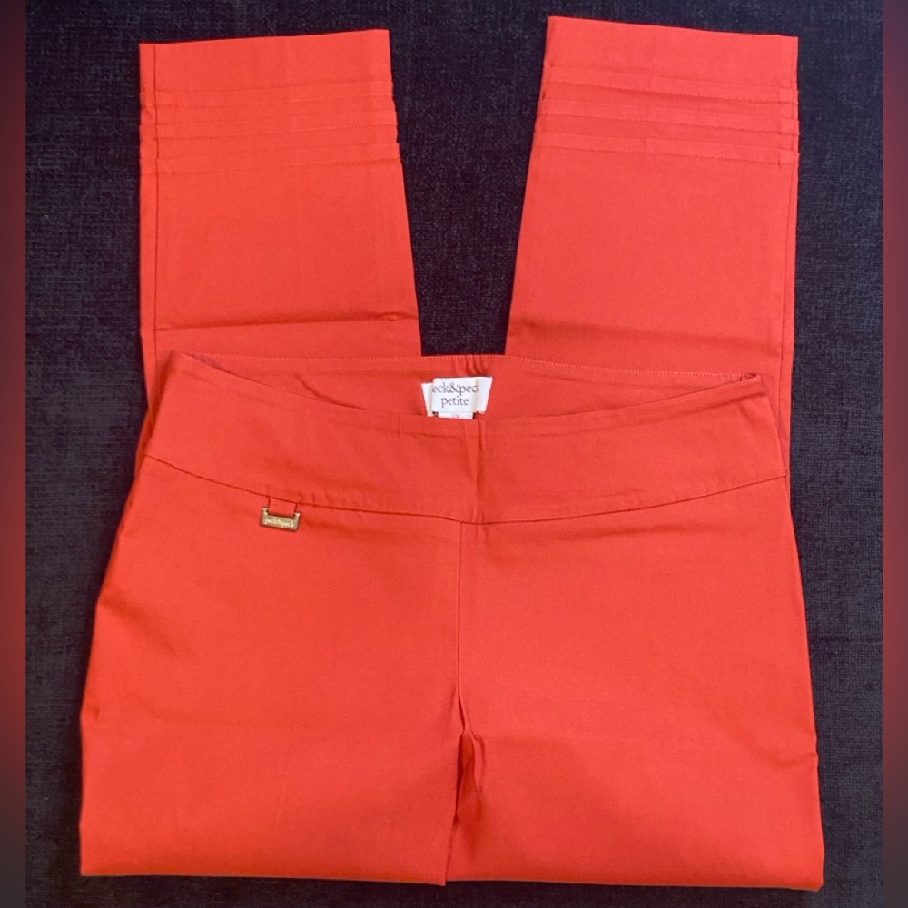 Peck & Peck Burnt Orange Ankle Pants